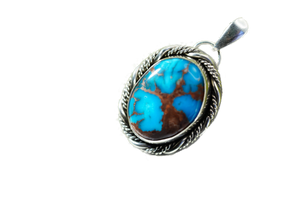 Custom: Bisbee Turquoise Pendant