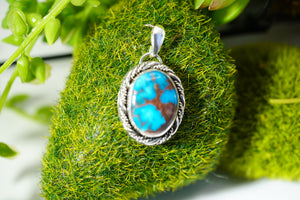 Custom: Bisbee Turquoise Pendant