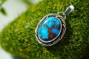 Custom: Bisbee Turquoise Pendant